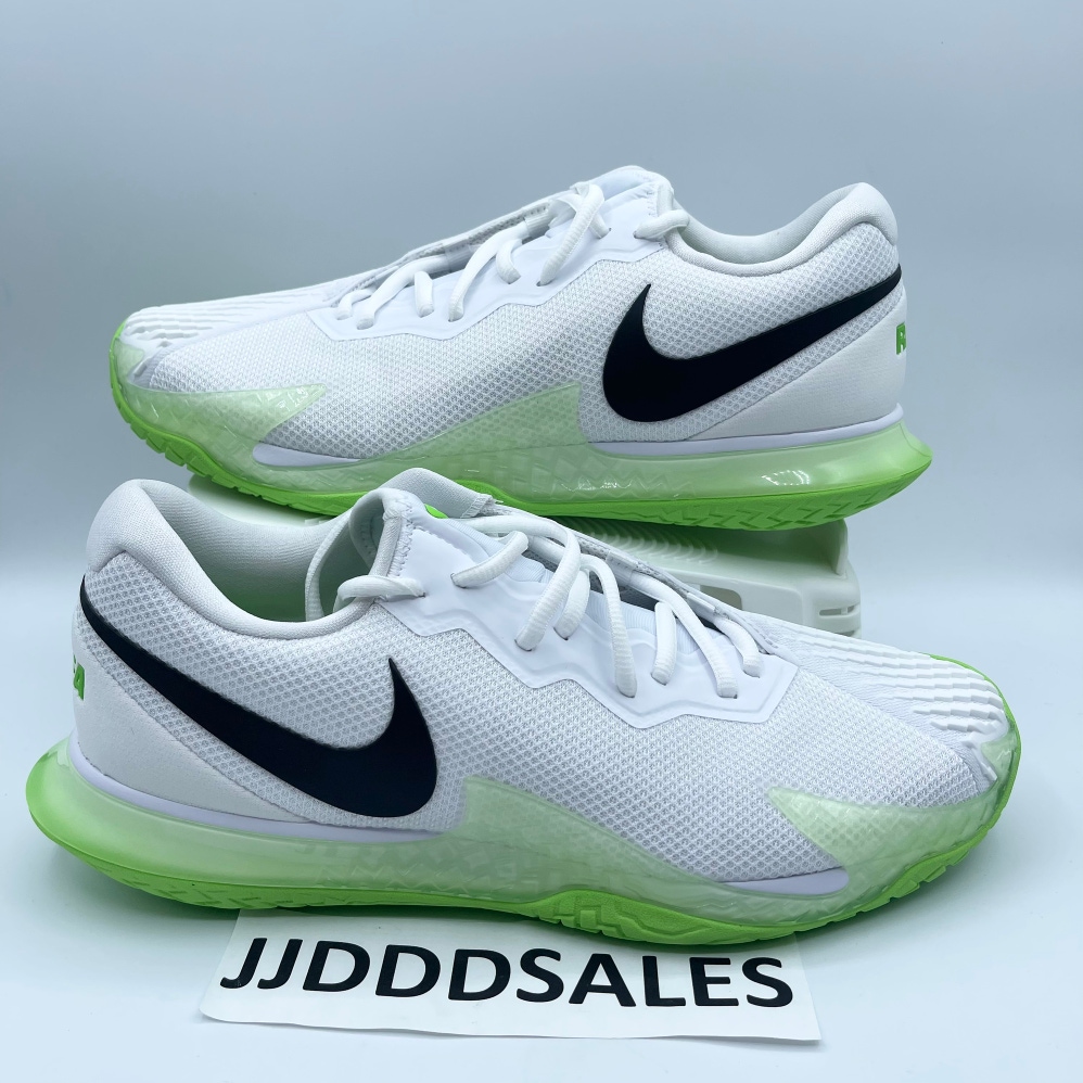 NikeCourt Zoom Vapor Cage 4 Rafa Tennis Shoes Action Green DD1579-105 Men’s 10.5  New