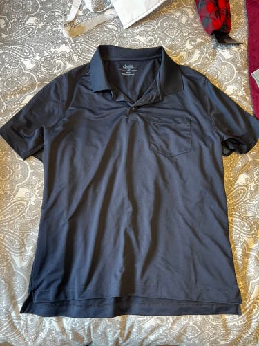 Black Golf Shirt with Front Pocket