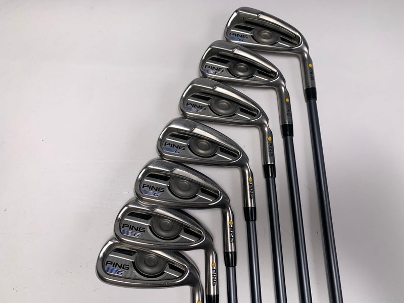 Ping 2016 G Iron Set 4-PW Yellow Dot 1.5* Up CFS 70g Regular Graphite Mens RH
