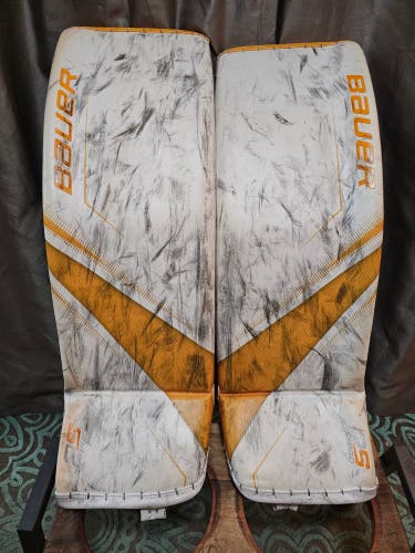 Used Large Bauer Supreme 2S Pro Goalie Leg Pads