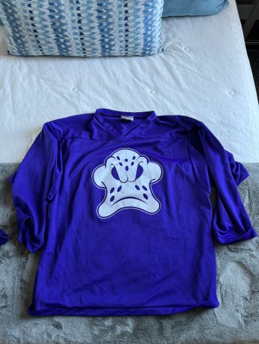 Large Purple #24 Hockey Jersey