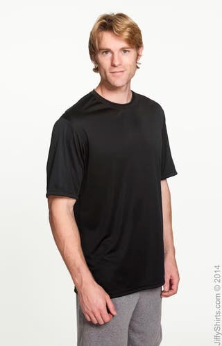 A4 Adult Mens N3142 Cooling Performance Size 2XLarge Black Athletic Tshirt New