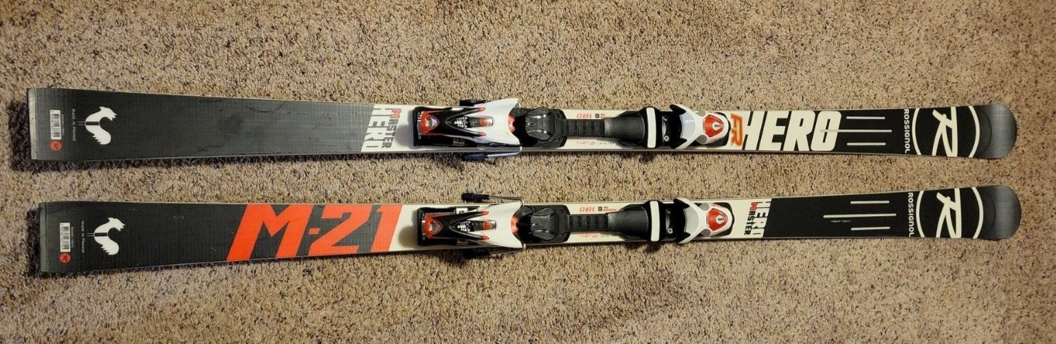 2018 Rossignol Hero Master LT M-21 w/SPX 15 Bindings Race Plate 180cm