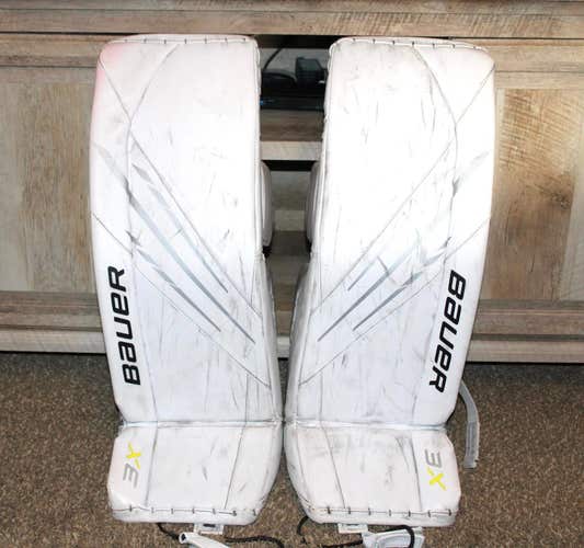 Used Bauer Vapor 3X Goalie Leg Pads Intermediate Large (32+)
