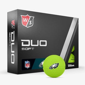 Wilson Staff 2023 Duo Soft NFL Golf Balls - Philadelphia Eagles - Matte Green