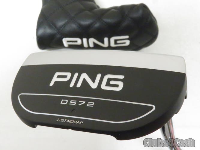 PING 2023 DS72 Milled Putter Black Dot Straight 34" +Cover PP60 Pistol Grip MINT