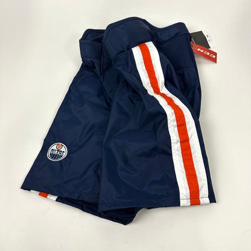 Brand New Navy Blue and Orange Edmonton Oilers CCM PP90c Shell - Multiple Sizes Available