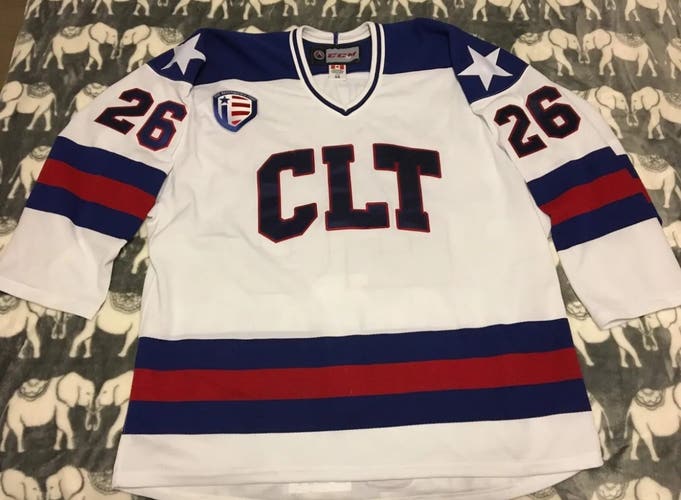Charlotte Checkers Game Used Jersey