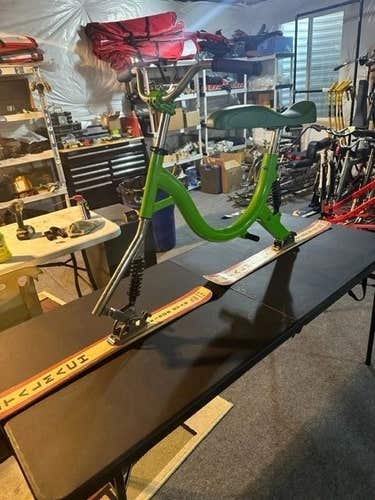 While They Last!!! Green Stalmach Retro Rocky Berg Skibike/SnowBike/Skibob