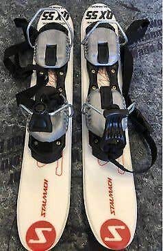 White Stalmach QX55 Foot Skis with Snowblade Bindings