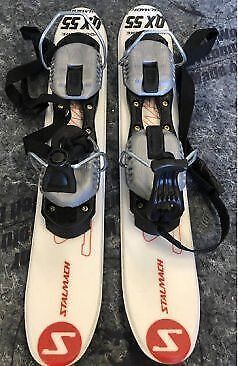White Stalmach QX55 Foot Skis with Snowblade Bindings
