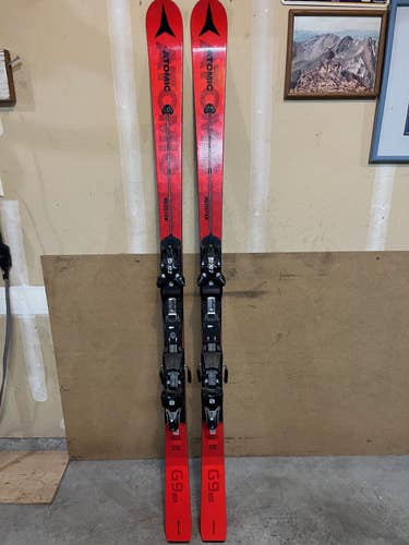 Used Unisex 2019 Atomic 166 cm Racing Redster G9 Skis With Bindings Max Din 12
