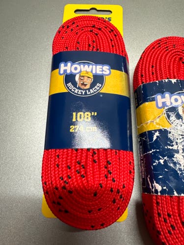 New Howies Laces Red 3 Pairs 108”