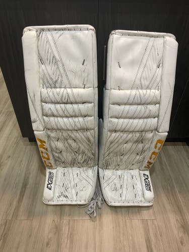 Used CCM Extreme Flex IV Pro Stock Goalie Pads