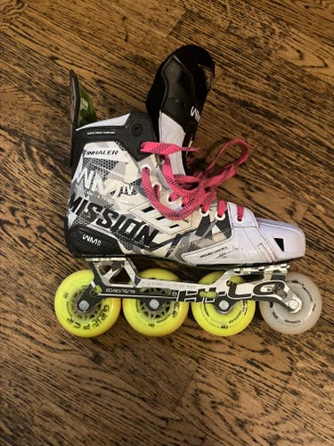 Used Mission Inhaler WM02 Inline Skates Wide Width Size 8