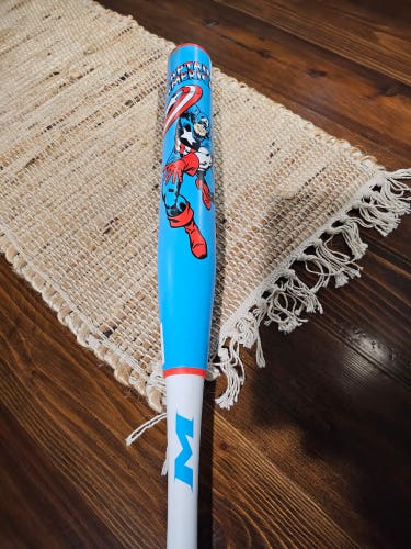 Used Miken Composite Captain America Bat (-6) 28 oz 34"