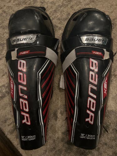 Bauer Hockey Shin Pads - 12 inch - 30 centimeters
