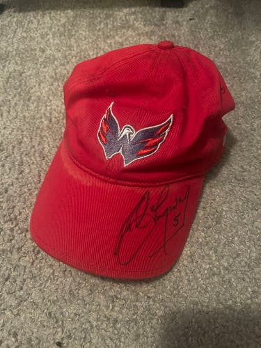 Washington Capitals Rod Langway Signed Autographed Hat