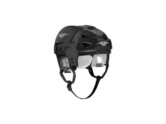 New Mission Intake Fusion ice hockey helmet XS black Gel foam vent vintage size