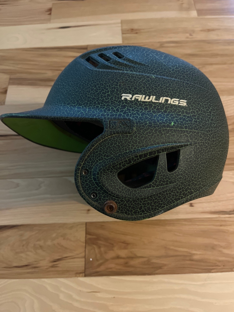 Rawlings R16 Green Crackle batting helmet