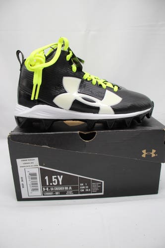 New Under Armour Crusher Rm Size 1.5 youth  High Top Cleats