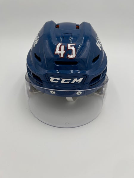 Used Medium CCM Pro Stock Colorado Avalanche Tacks 710 Helmet #45