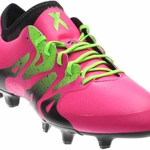 Adidas X 15.1 FG Soccer Cleats Pink Lime Green - Size 6.5 - MSRP $200