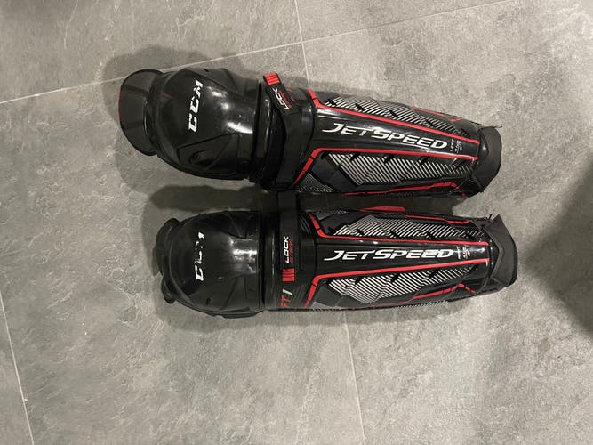 Senior Used CCM JetSpeed FT1 16" Shin Pads