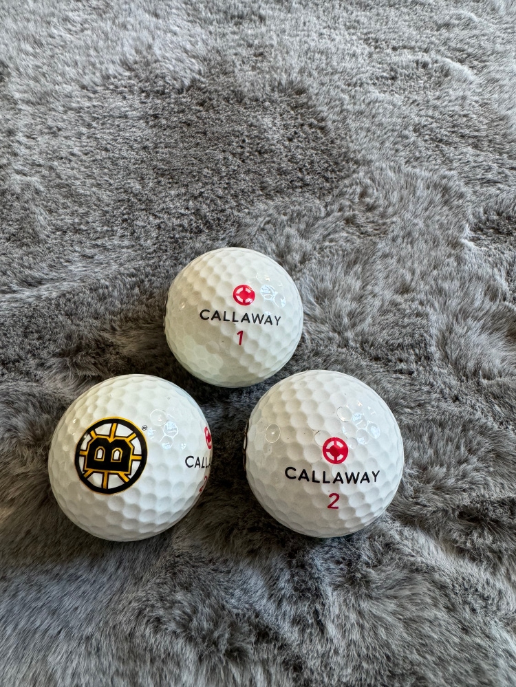 Boston Bruins Callaway Golf Ball Set (3)