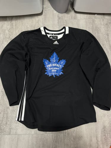 Black Toronto Pro Hockey Pro Stock Used Size 52 Adidas Jersey