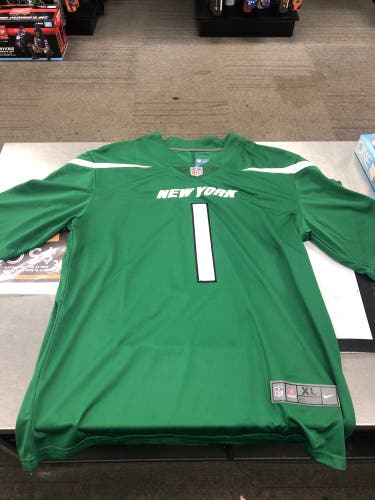 Green New XL Nike Jets Gardner Jersey