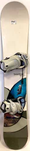 Used Burton Feelgood 55 152 Cm Women's Snowboard Combo
