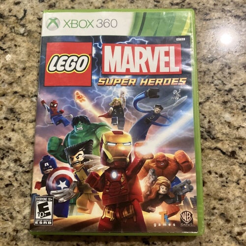 LEGO Marvel Super Heroes (Microsoft Xbox 360, 2013) w/ Manual - Tested
