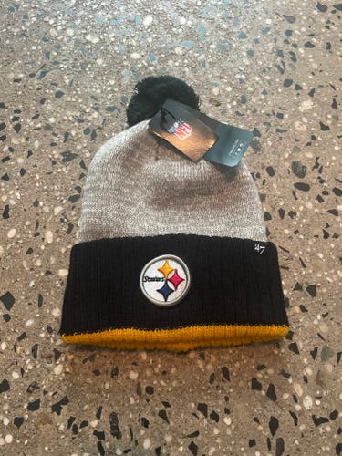 New Adult Unisex One Size Fits All 47 Brand Pittsburgh Steelers Beanie