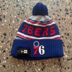 New Adult Unisex One Size Fits All New Era Philadelphia 76ers Beanie