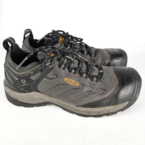 KEEN Mens Flint II Sport Carbon Toe Work Shoe Gray Size 9.5 D