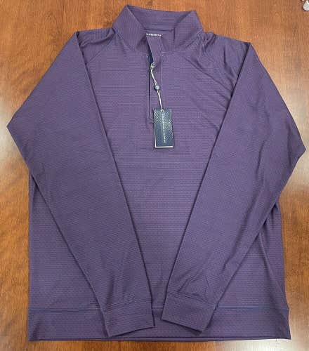 New Holderness & Bourne The Yates 1/4 Zip Performance Shirt Mens Small Pattern