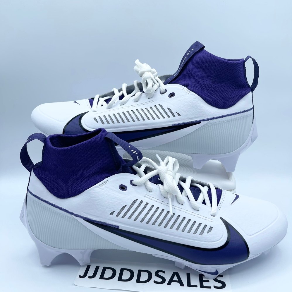 Nike Vapor Edge Pro 360 2 TB White Purple Cleats FJ1581-150 Men’s Size 7.5 NEW
