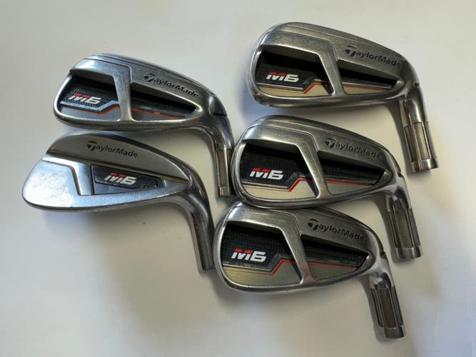 Taylormade M6 Iron Set 7-PW+AW HEADS ONLY Mens RH