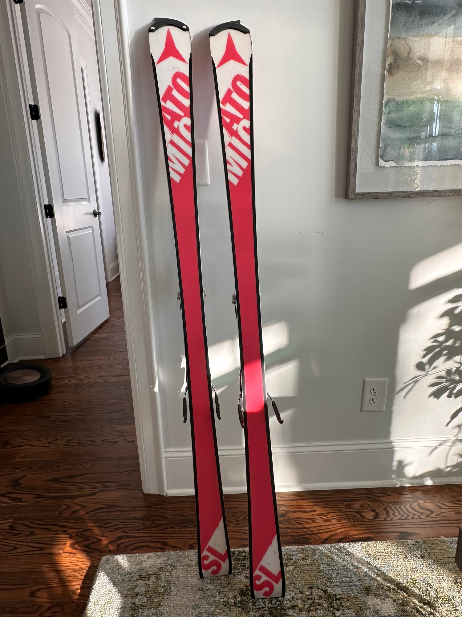 Atomic Redster FIS SL 158 CM skis with Atomic X12 bindings