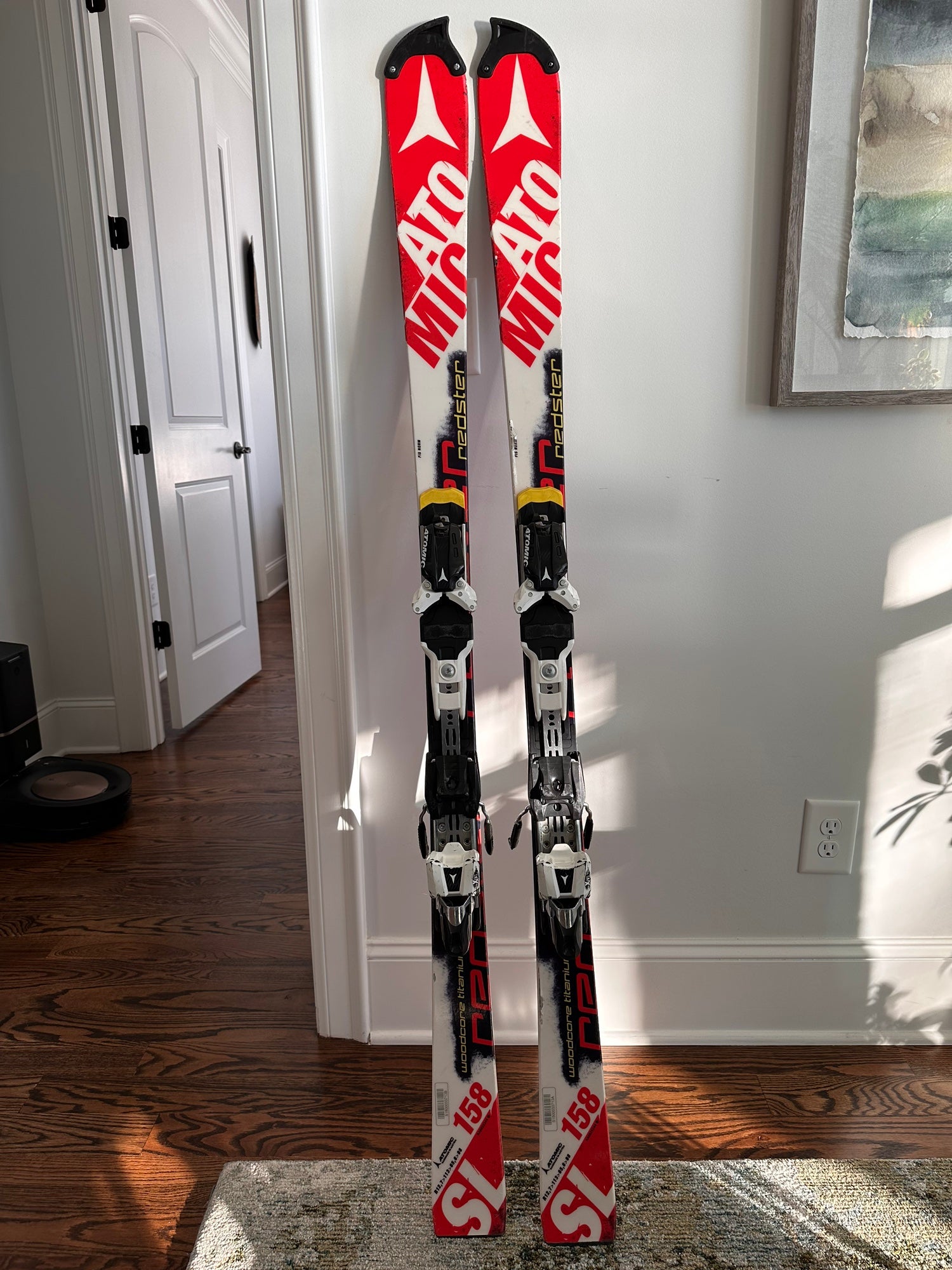 Atomic Redster FIS SL 158 CM skis with Atomic X12 bindings