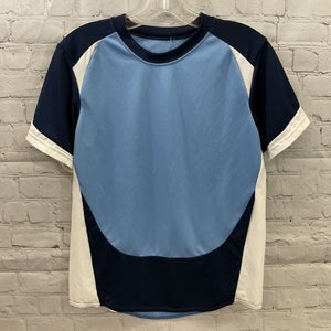 High Five Youth Unisex Velocity Size L Navy Light Blue White Soccer Jersey New