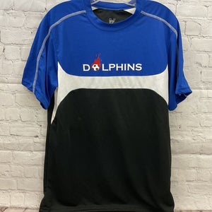 High Five Mens Velocity Dolphins Size M Black Royal Blue White Soccer Jersey New