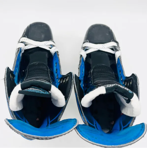 Used Senior Bauer 1N Vcut Hockey Skates Regular Width Pro Stock 9