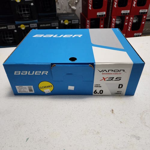 New Bauer Vapor X3.5 Hockey Skates Regular Width Intermediate Size 6