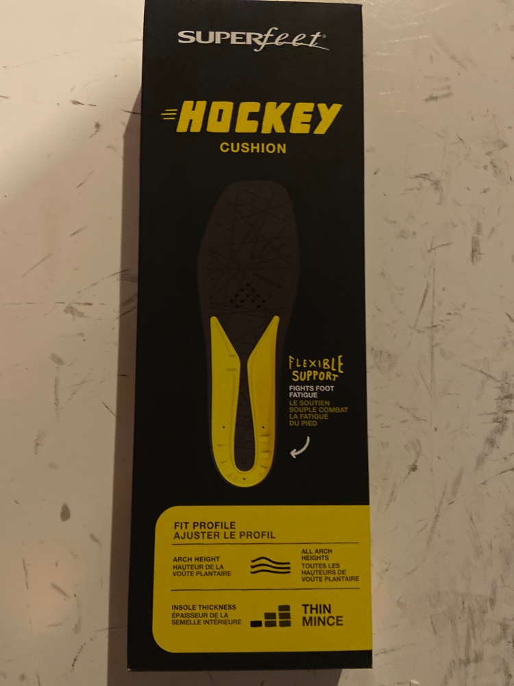 Superfeet Hockey Cushion Skate Insoles Youth Size 12-13