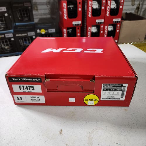 New CCM JetSpeed FT475 Hockey Skates Regular Width Intermediate Size 5.5