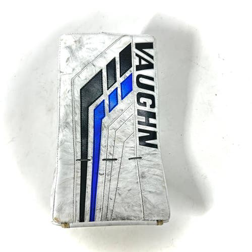Used Regular Vaughn VE8 Pro Carbon Pro Stock Goalie Blocker (White/Blue/Black)