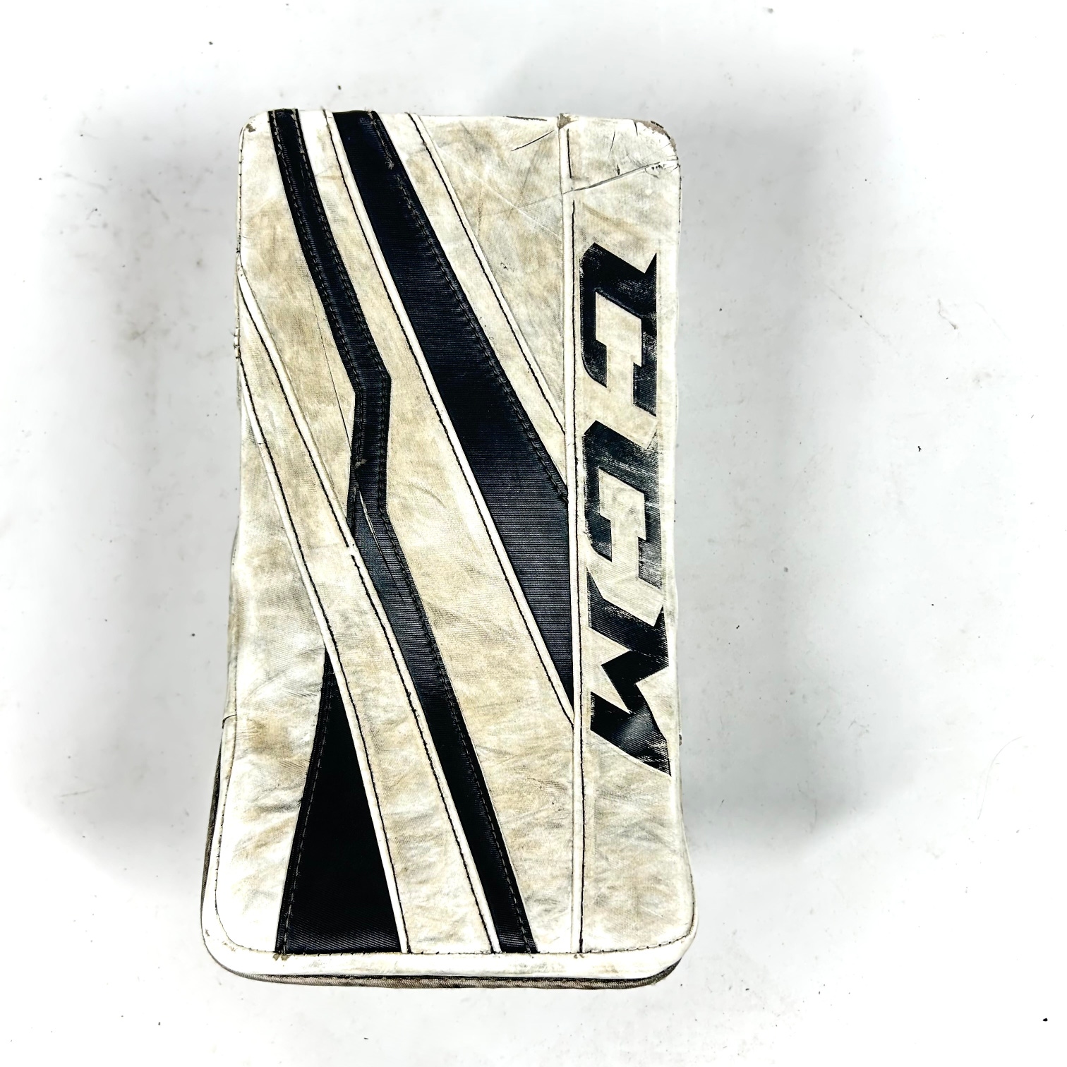 Used CCM Regular Extreme Flex III Pro Stock Goalie Glove (White)