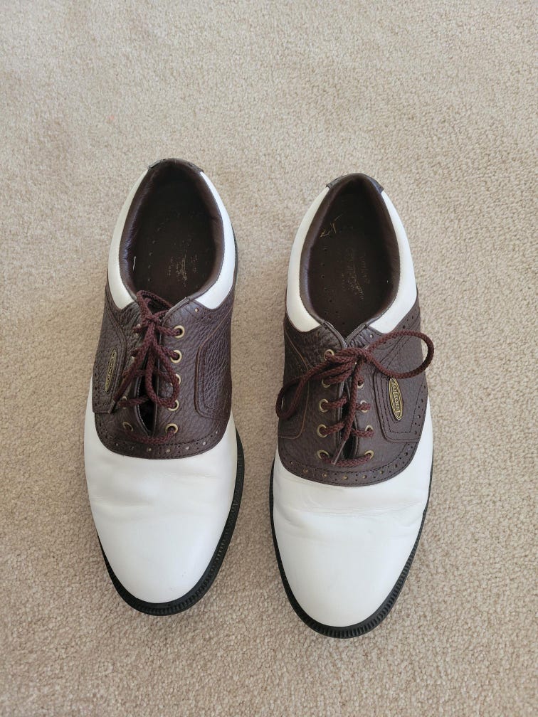 Footjoy Mens Leather SIze 10 M Golf Shoes - Softspike